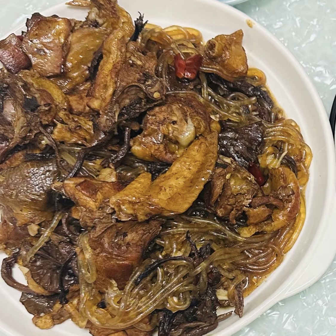 （剁块）黑脚黄脚公鸡两只带心肝胗送2粉条