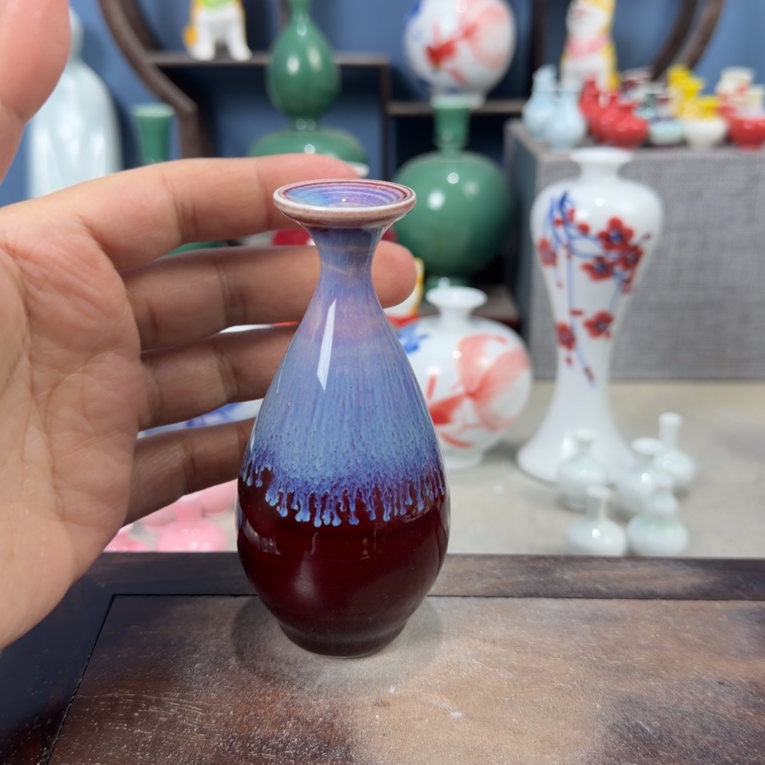 陶瓷手工小花器摆件