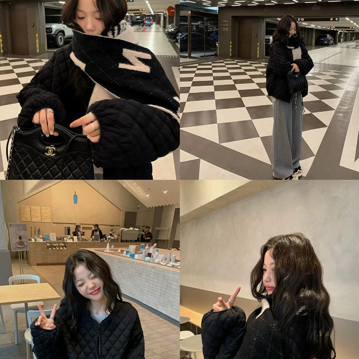 99116雾面软糯保暖菱加厚拉链外套B区1-1