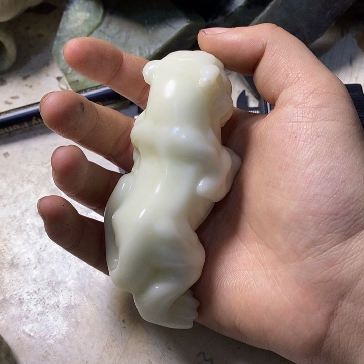 透闪石质玉珠宝半成品未镶嵌