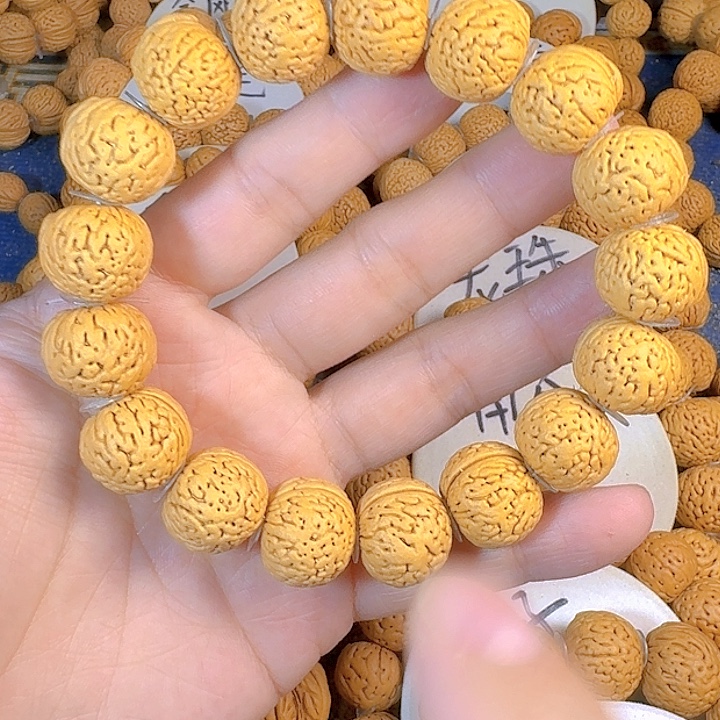 桃核吊坠18玻璃球南瓜桃核