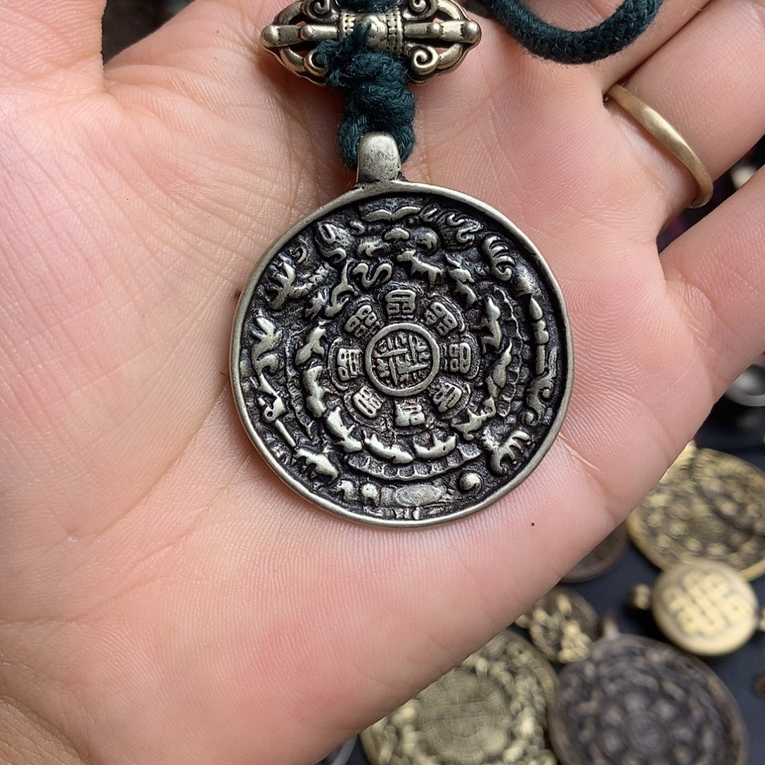 藏式风格九宫八卦牌