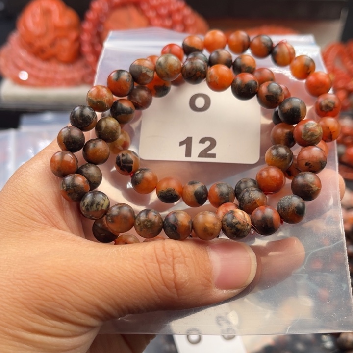 南红玛瑙未镶嵌多样性发货默认微瑕称重8mm3条