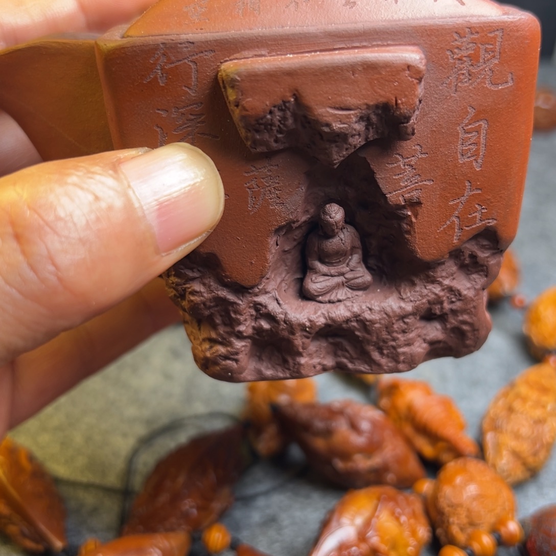 泥塑茶壶一念一只呀呀