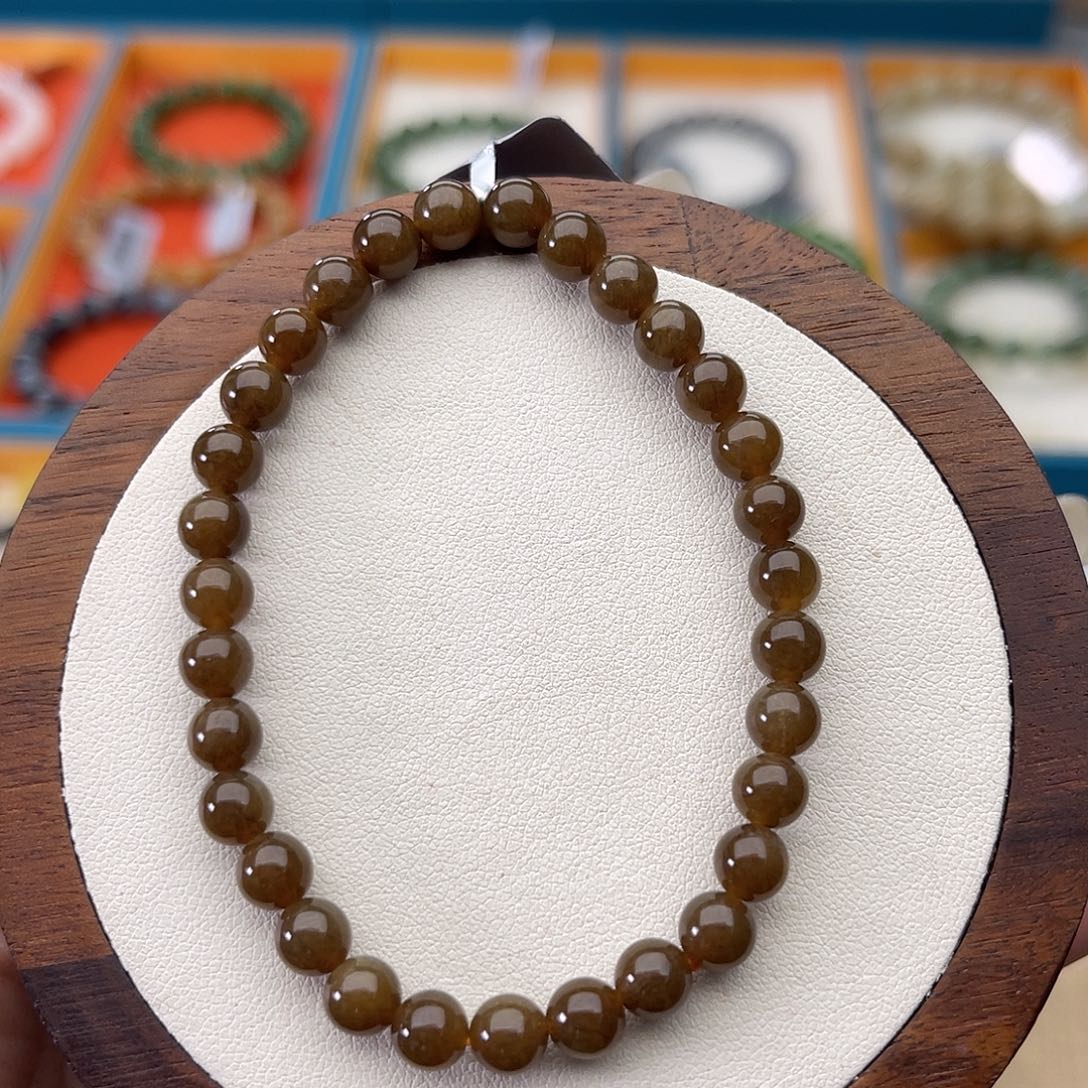 和田玉未镶嵌手链A6卡6