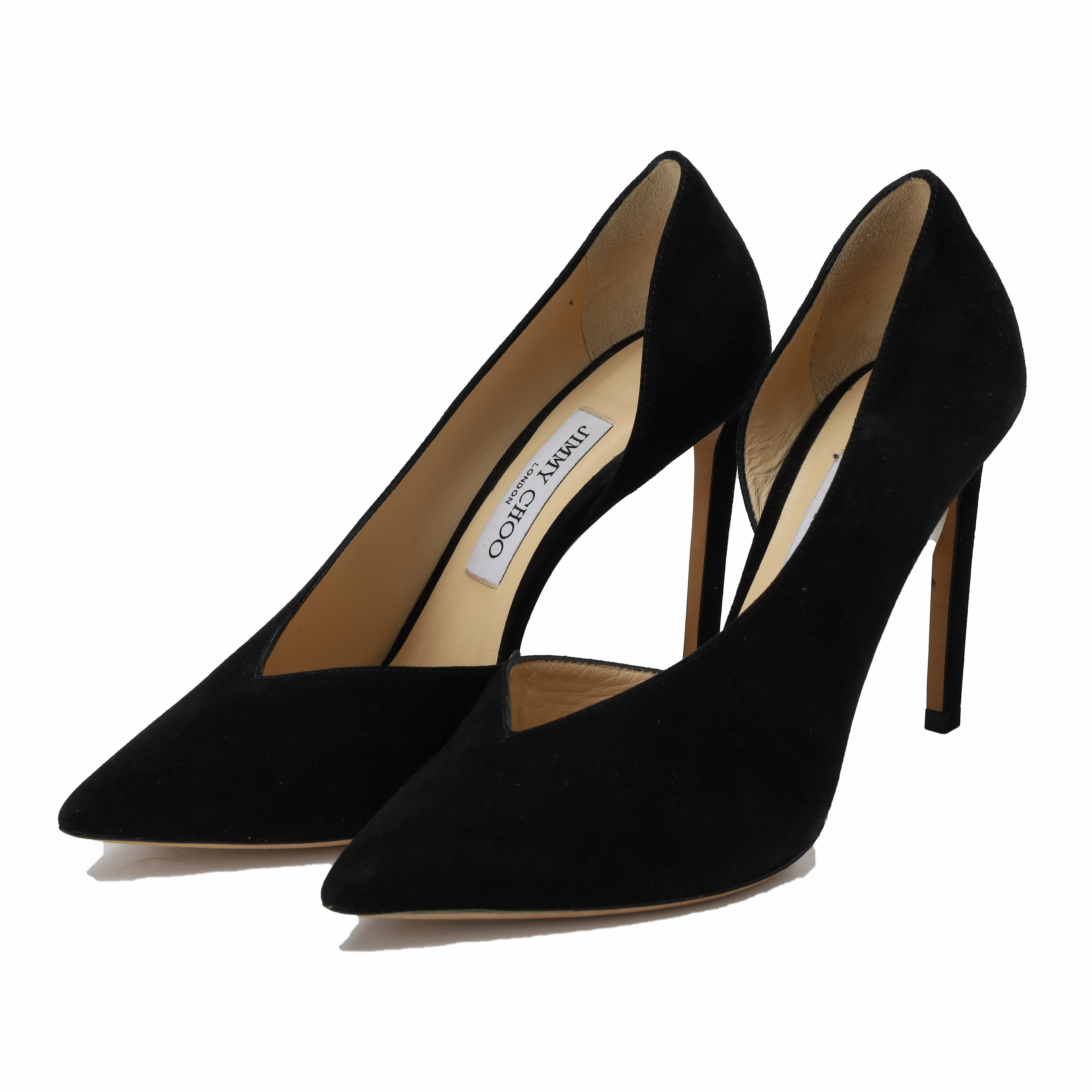 未使用 JIMMY CHOO/吉米周 黑色气质尖头女高跟鞋SOPHIA 100