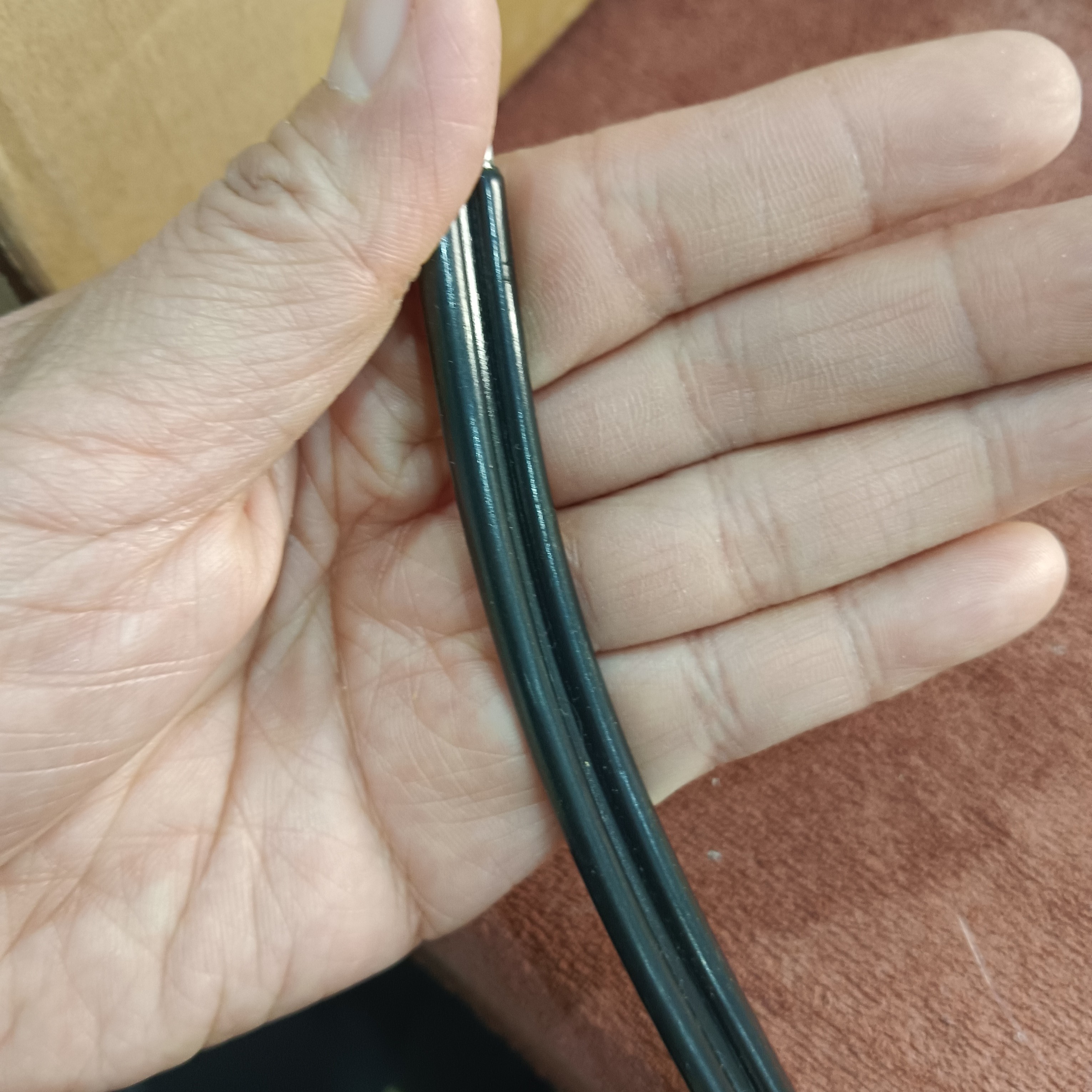 手工用6平方双股铝线