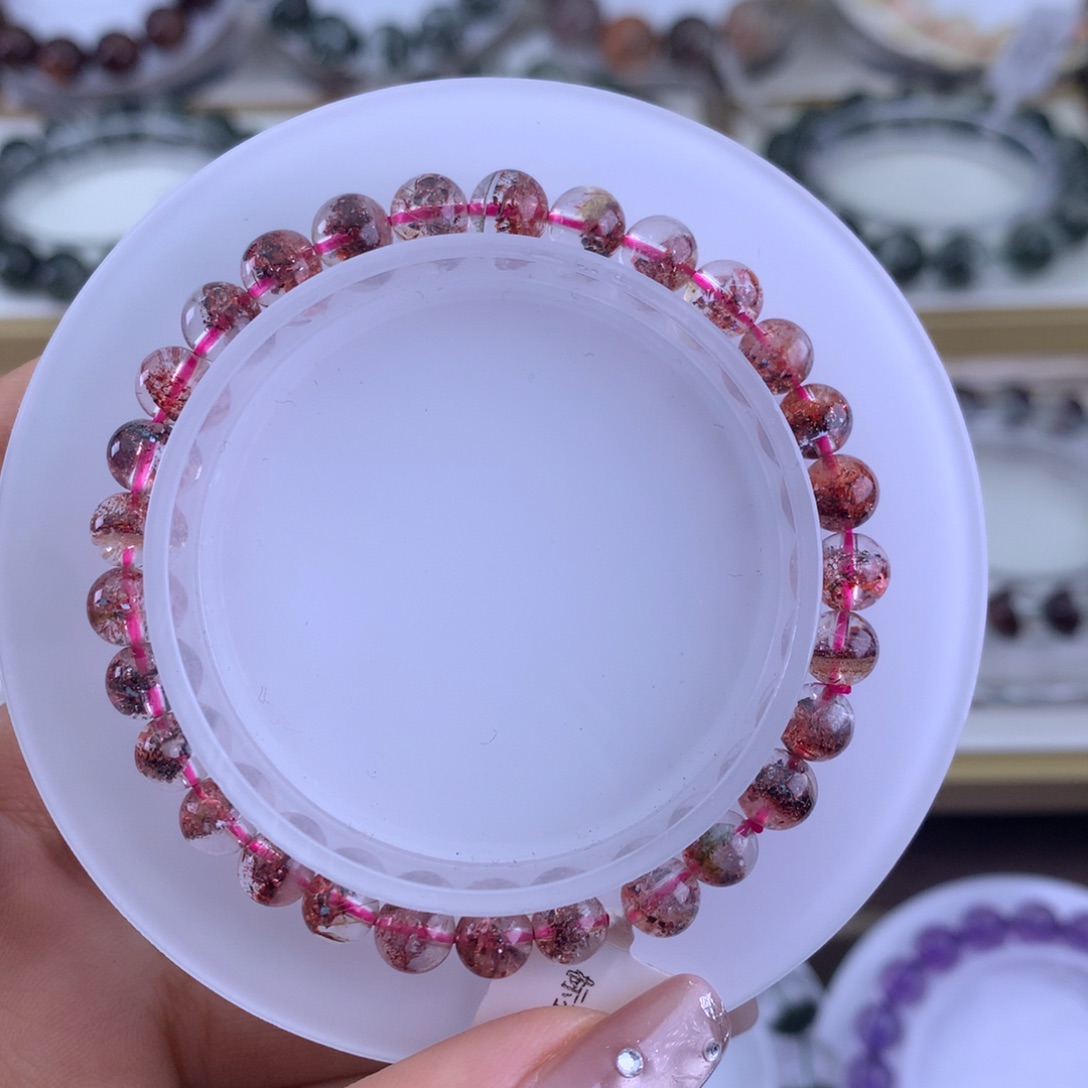 水晶手链未镶嵌✨****米金草莓