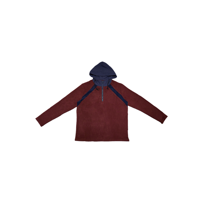 【U.M】暖意活力拼接连帽保暖卫衣显瘦