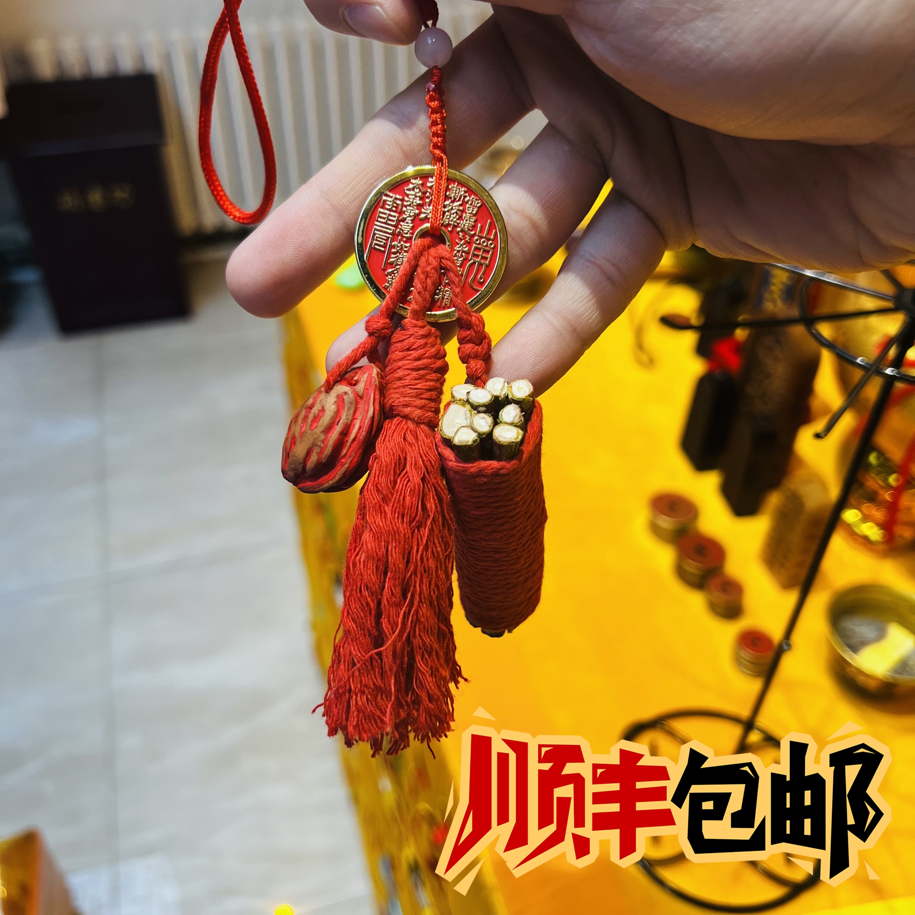 野生桃枭室内挂饰手工制作挂饰