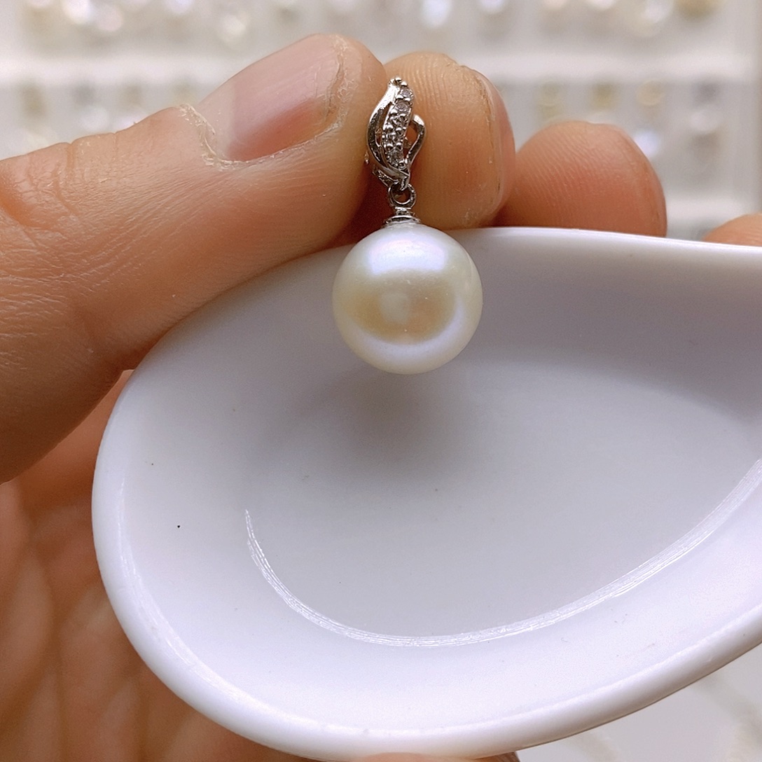 淡水珍珠颈饰银S925镶嵌