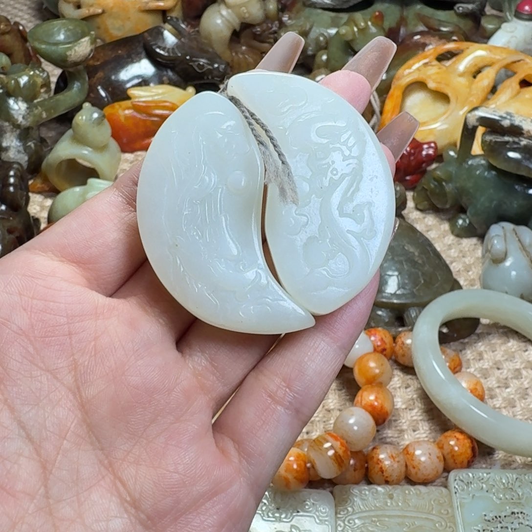 白玉菩提吊坠挂件