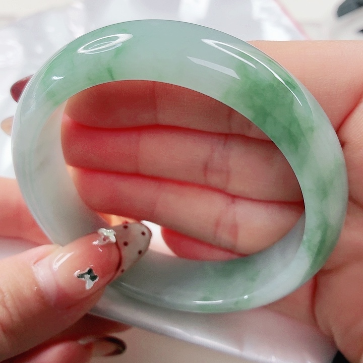 翡翠未镶嵌手镯55.4x33