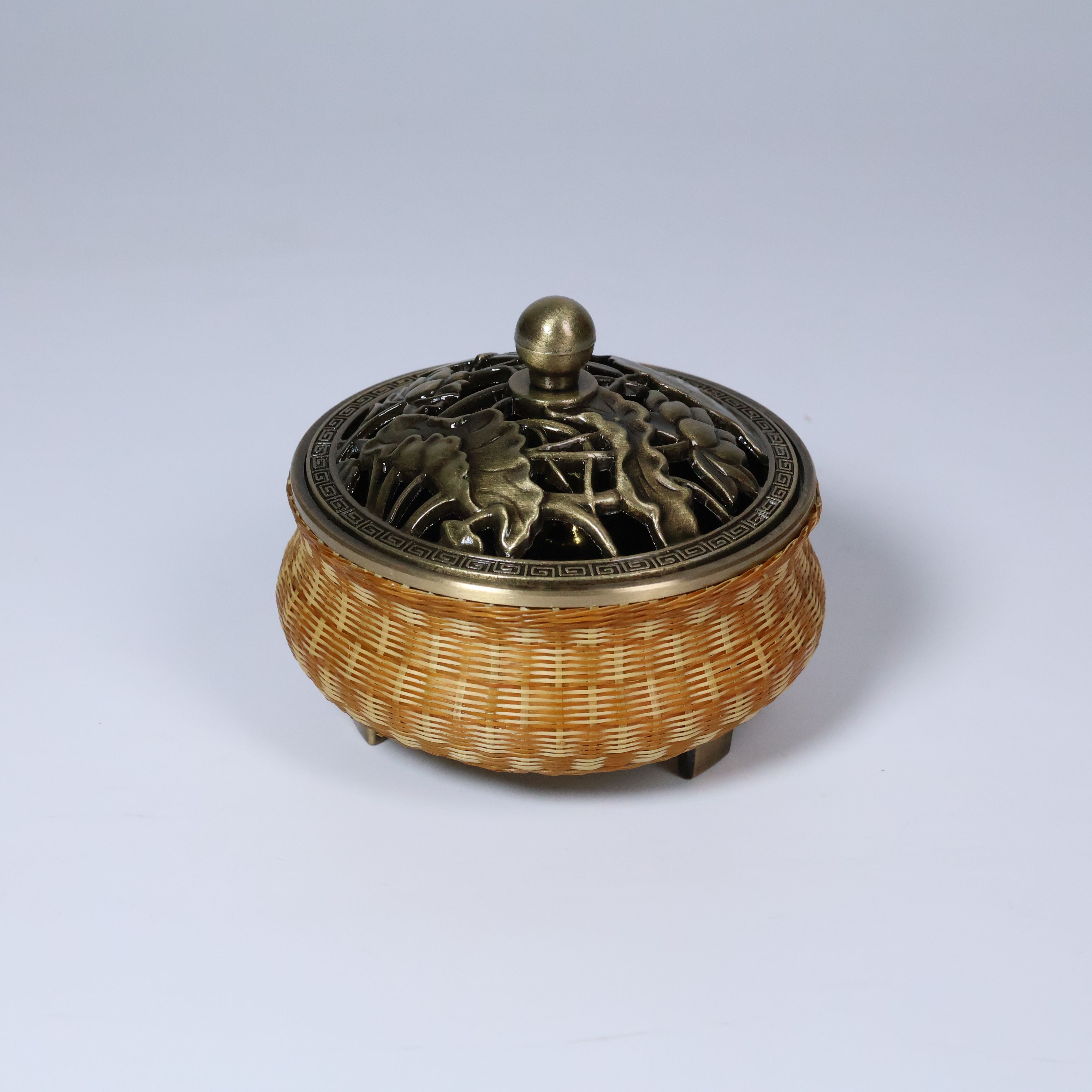 【静姐专属】竹丝扣复古三足鼎香炉