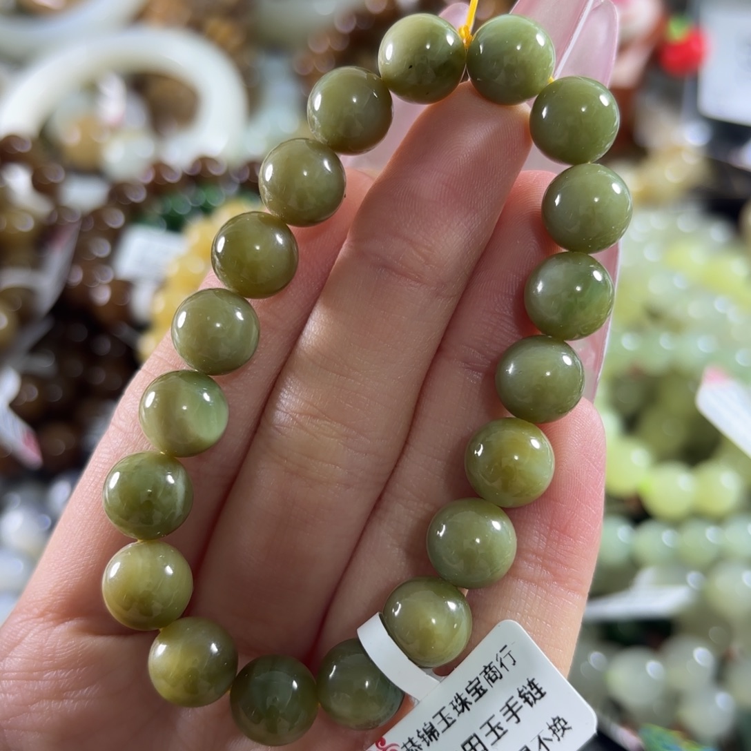 和田玉未镶嵌手链167