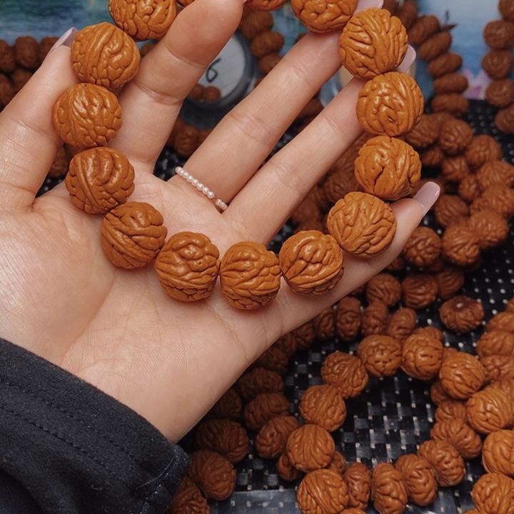 桃核手串小****发龙纹桃核