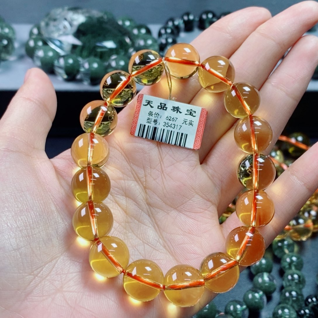 幸***の水晶手链未镶嵌黄水晶354317