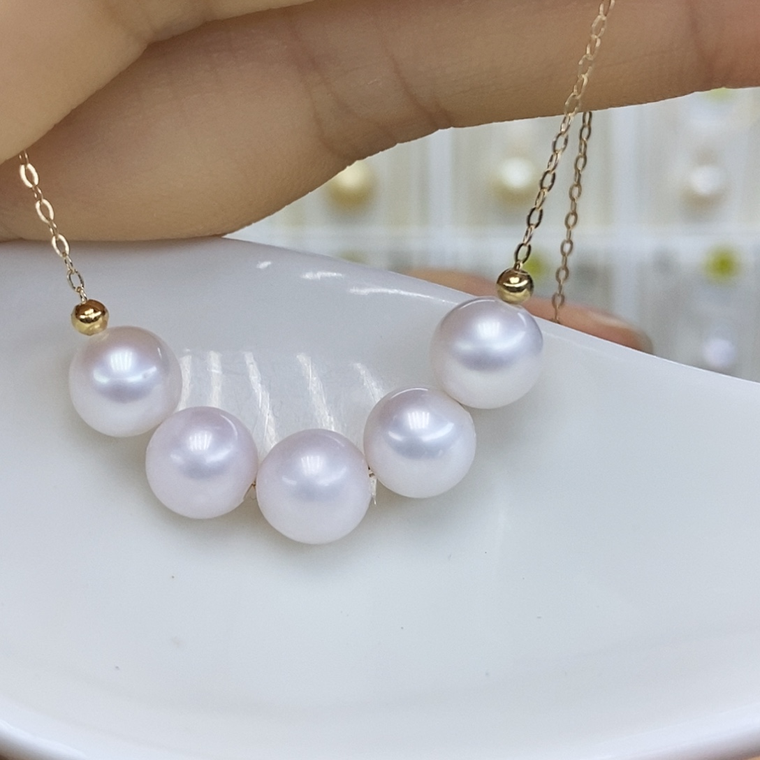 淡水珍珠吊坠(赠链)银S925镶嵌