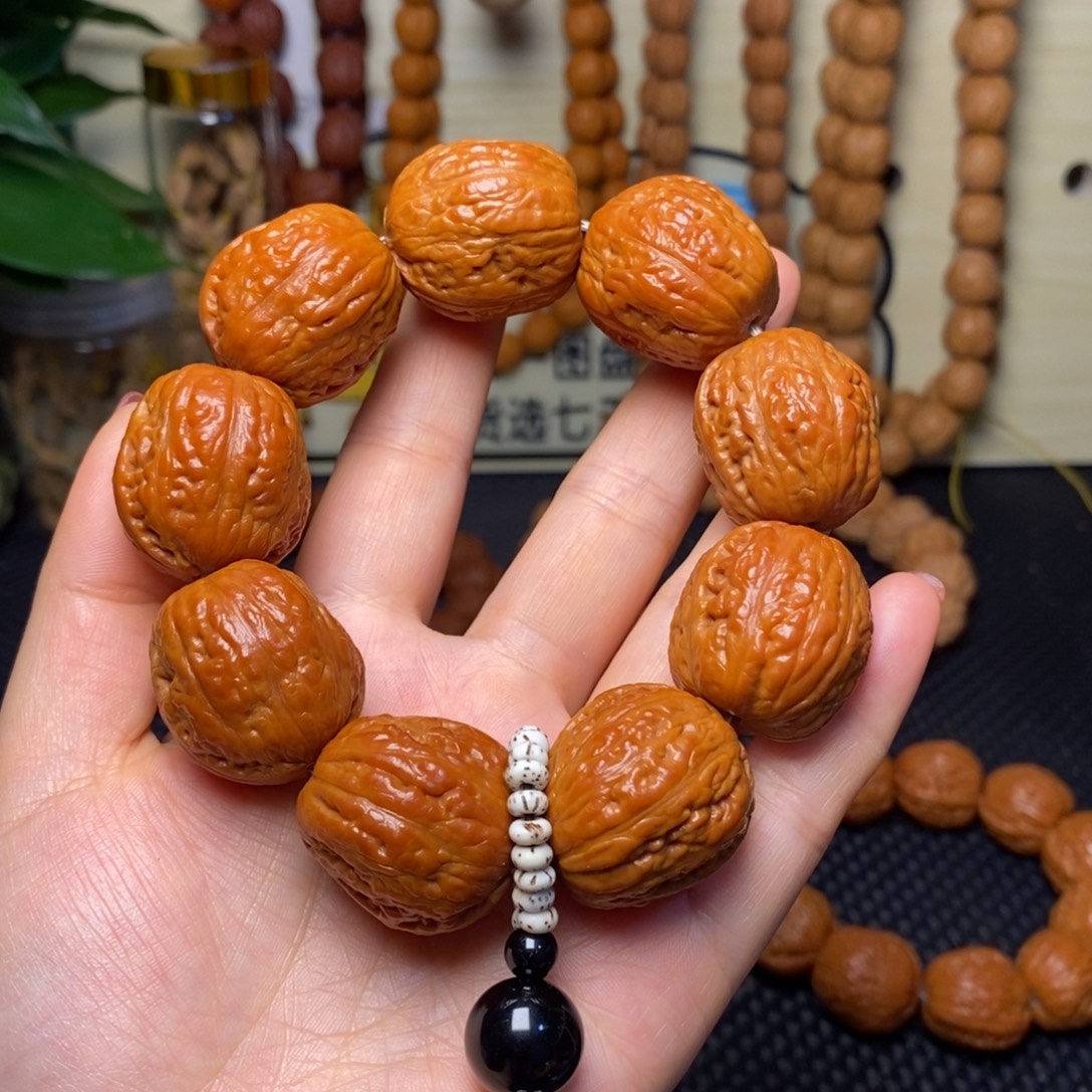 文玩核桃手串胖枣小串
