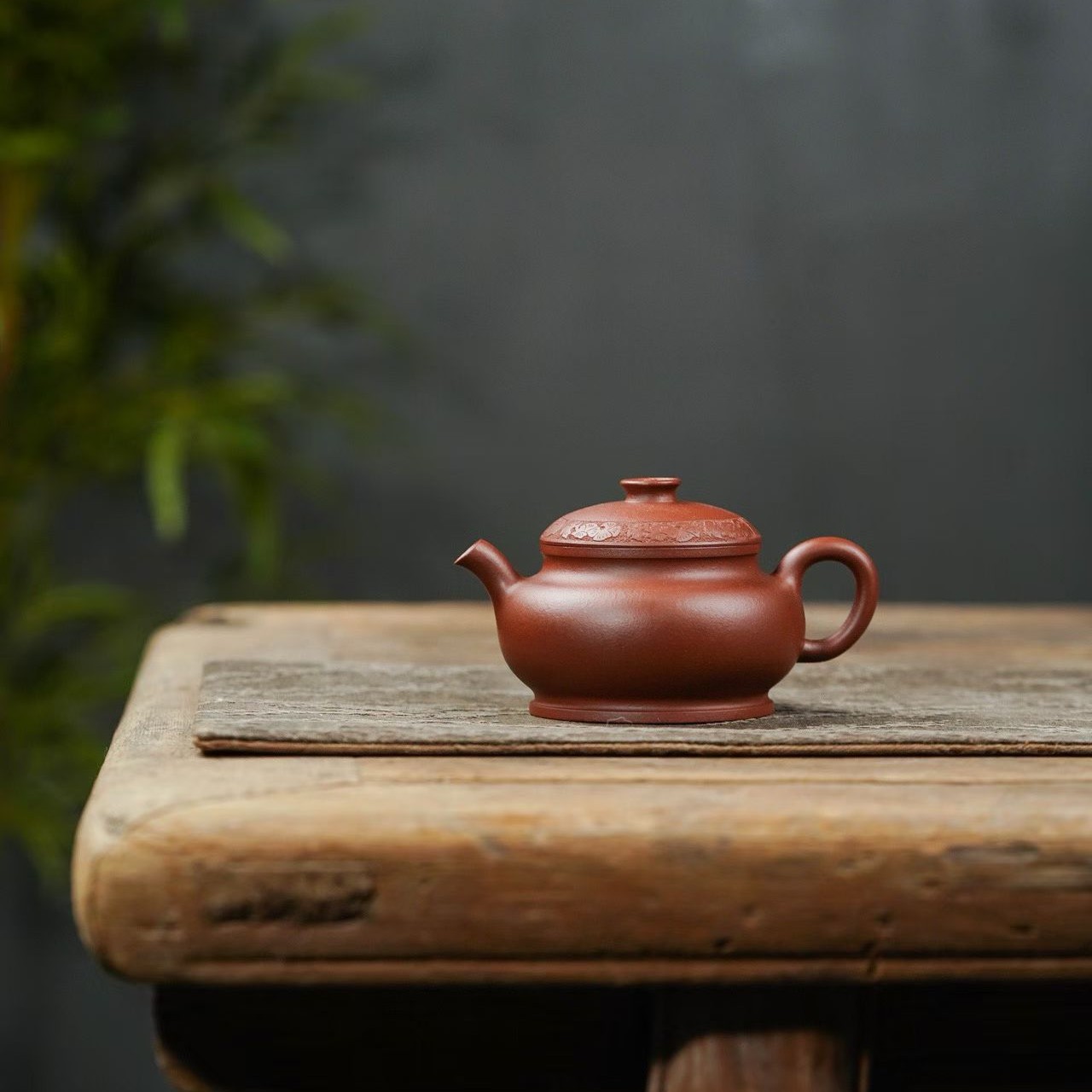 宜兴原矿紫砂壶精工半手工制作160CC繁花