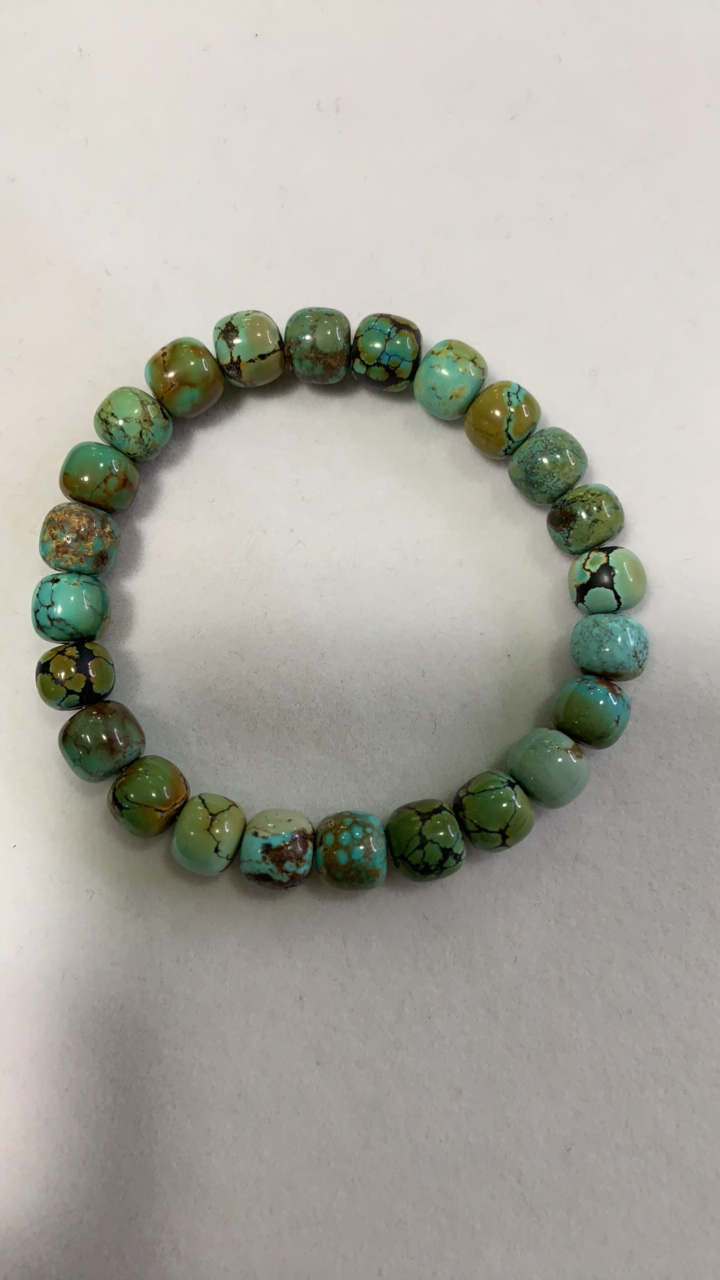 天然原矿绿松石单圈