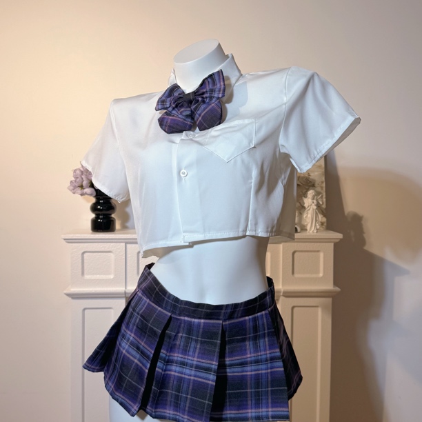 心礼【悸动】 学院风格子日系甜美百褶裙高腰短款软妹睡裙jk