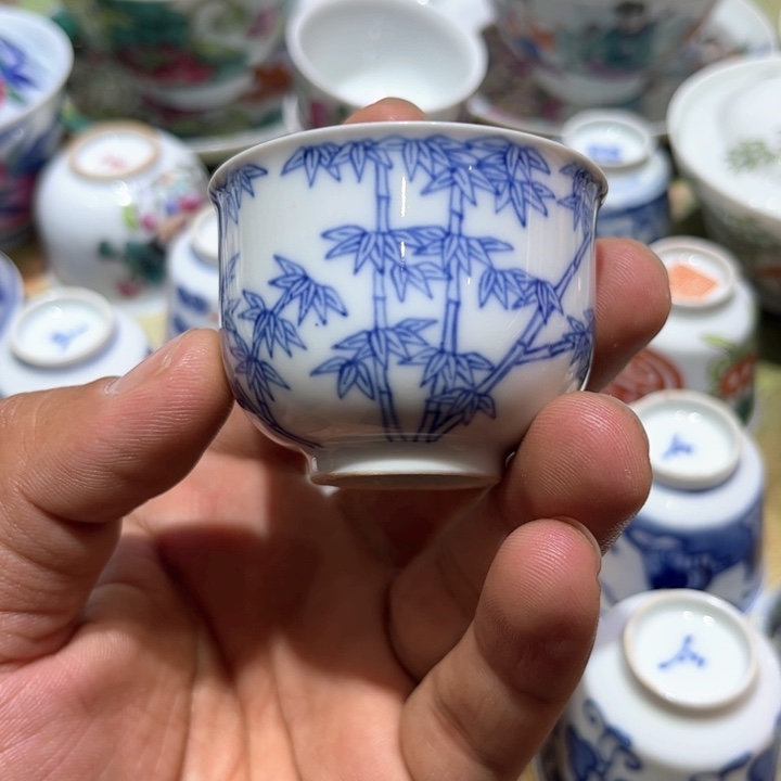 纯手绘精品盖碗杯