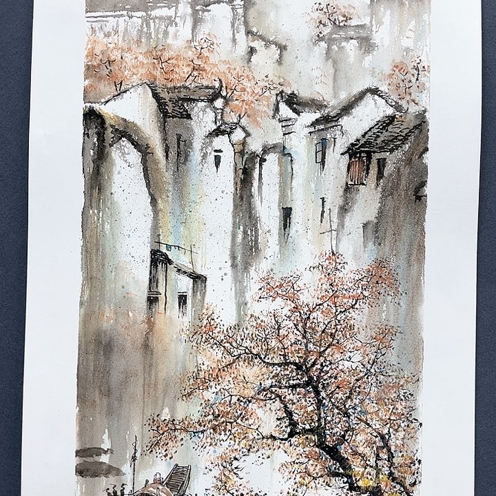 国画醉**风四尺四开文生