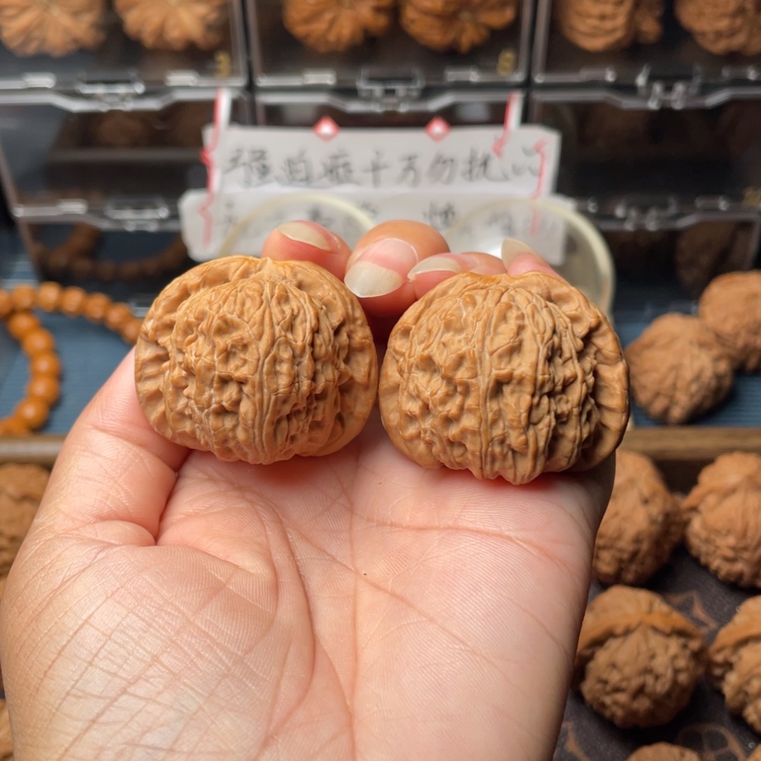 文玩核桃把件40+白狮子