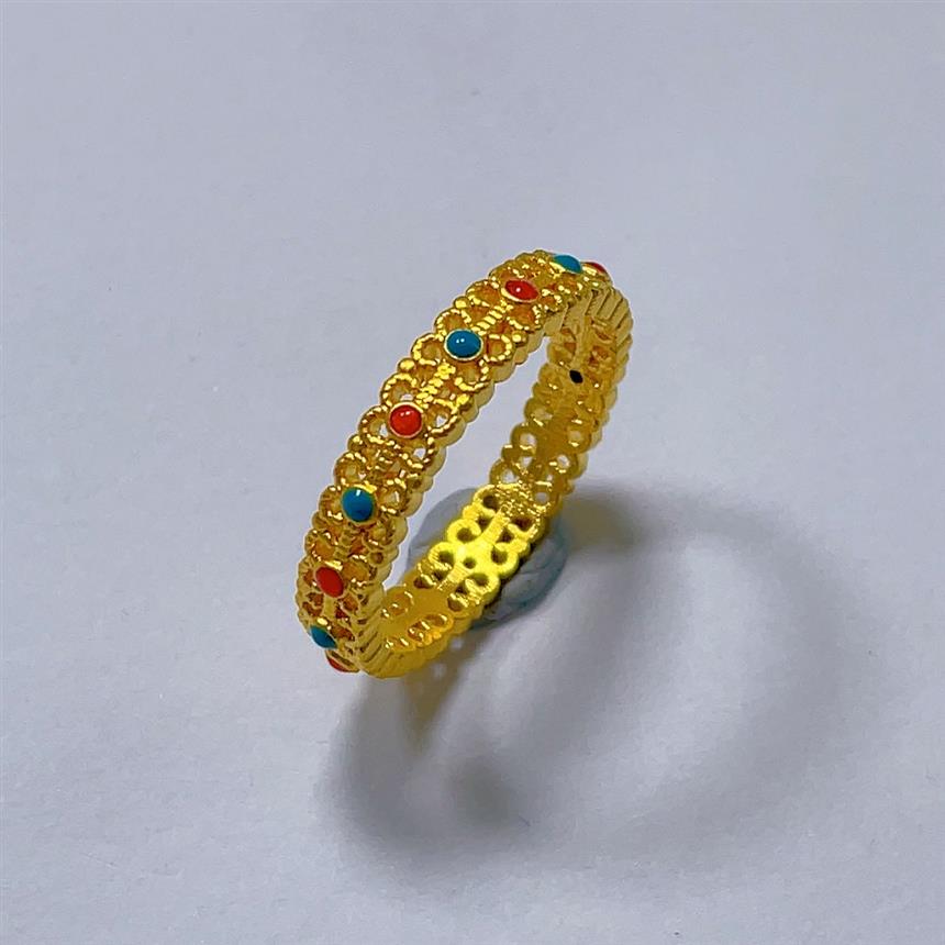 【晓韵专属】足金999投资金 无氰珐琅花丝 HJJ433