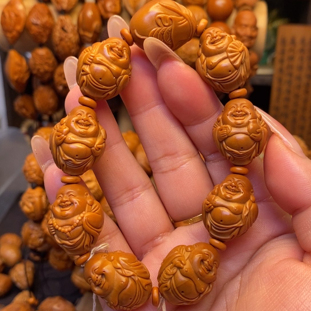 橄榄核手串/手链八宝弥勒