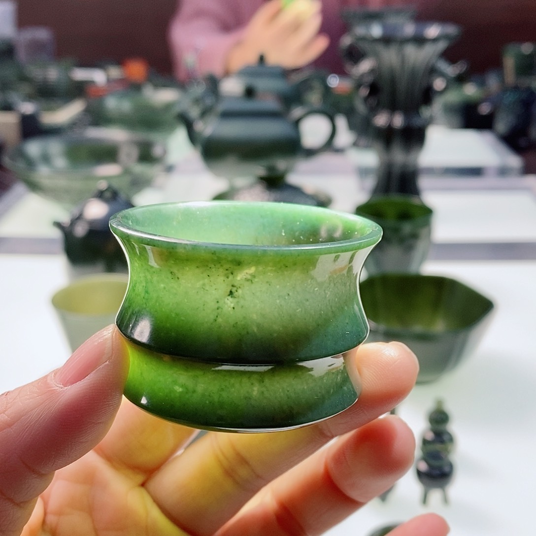 和田玉（青玉）挂件未镶嵌