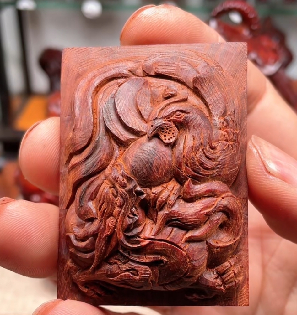 印度小叶紫檀龙凤牌