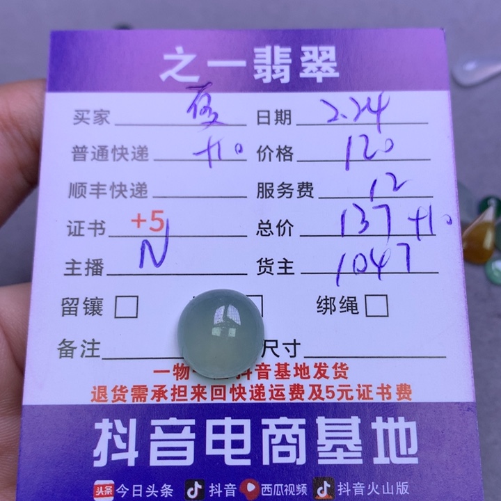 翡翠颈饰未镶嵌夏***儿