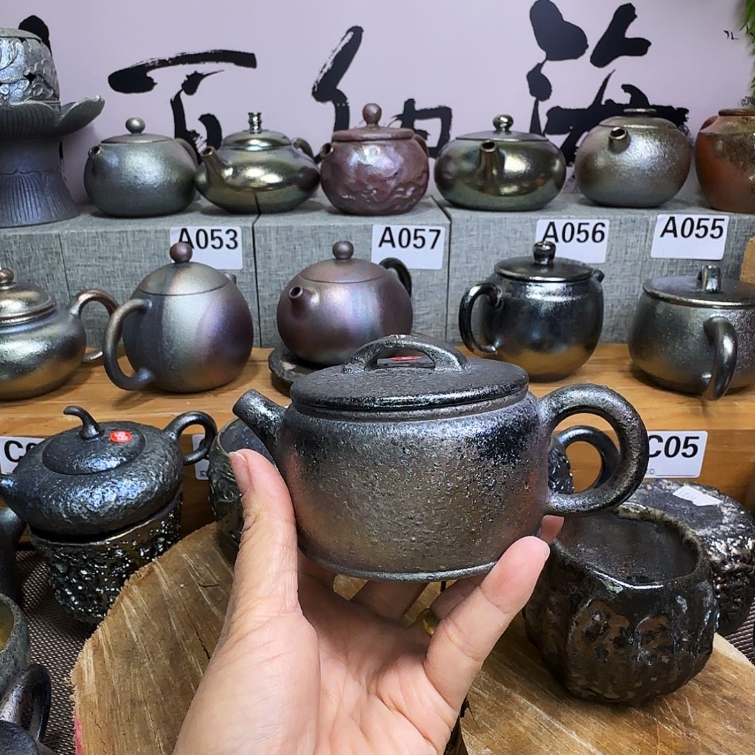 壶?****?建水紫陶柴烧壶