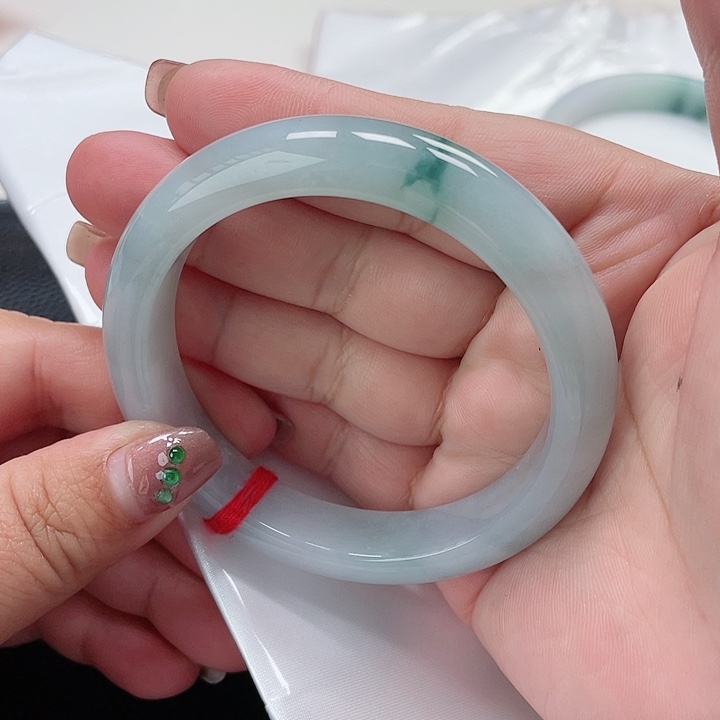 翡翠手镯未镶嵌缅甸翡翠手镯59圈