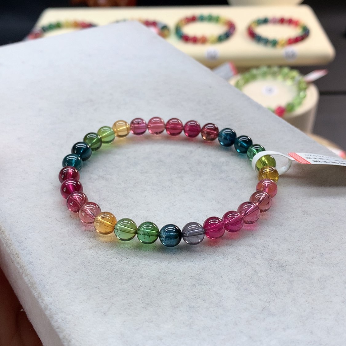 【闪购商品】未镶嵌手链碧玺艳丽单圈6.3