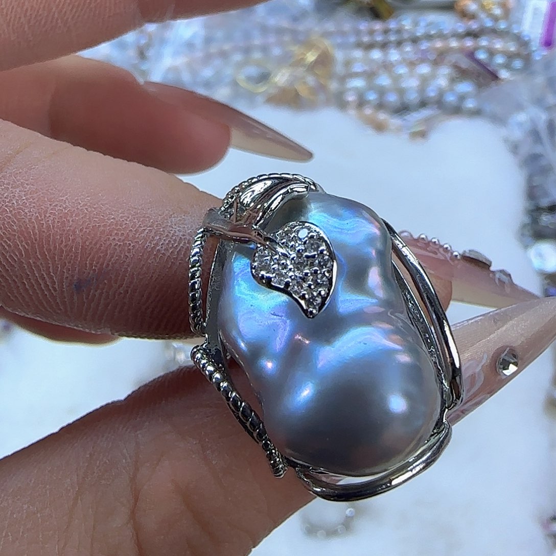 未镶嵌项链定制45淡水珍珠