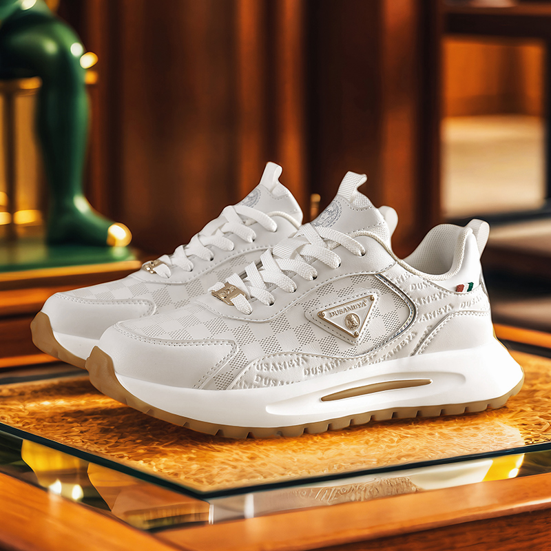 大牌高定休闲风全皮防滑时尚厚底休闲男女鞋D6788