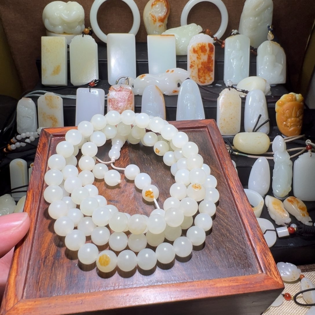 和田玉项链未镶嵌雲****白