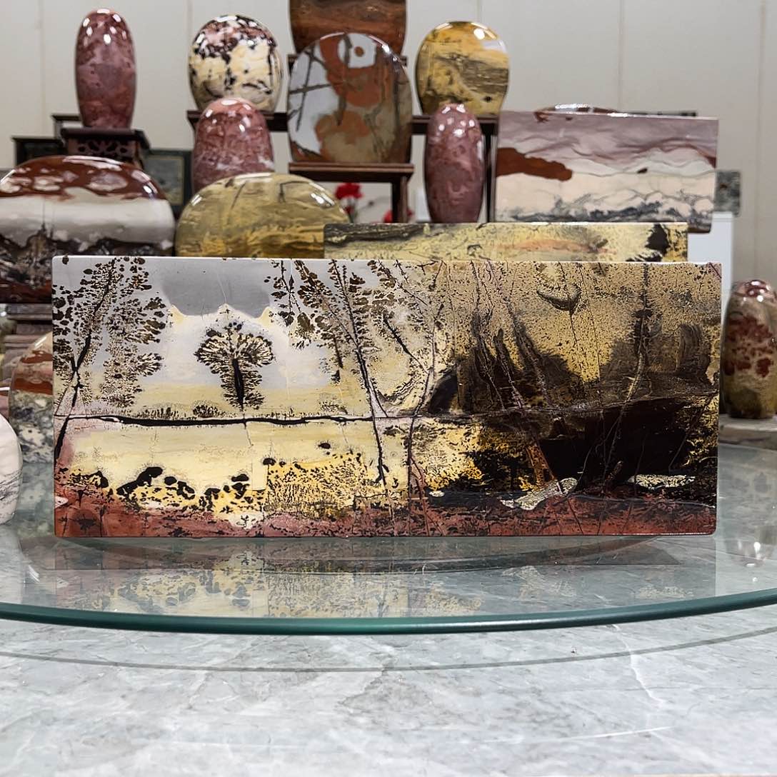 广西石用****2国画石摆件