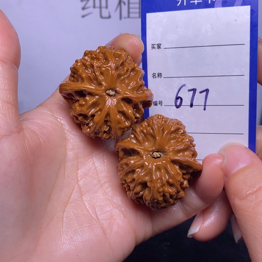 文玩核桃把件677/39.5苹果园