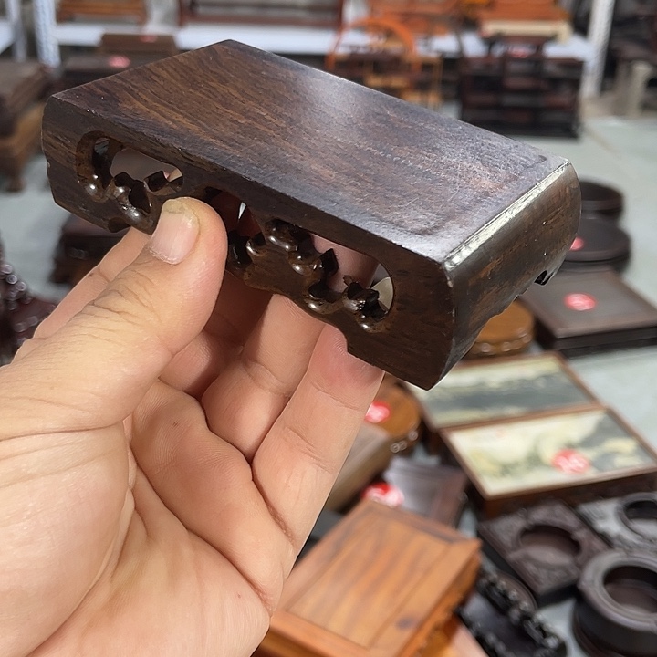 红木底座工艺品紫砂红木底座工艺品11公分