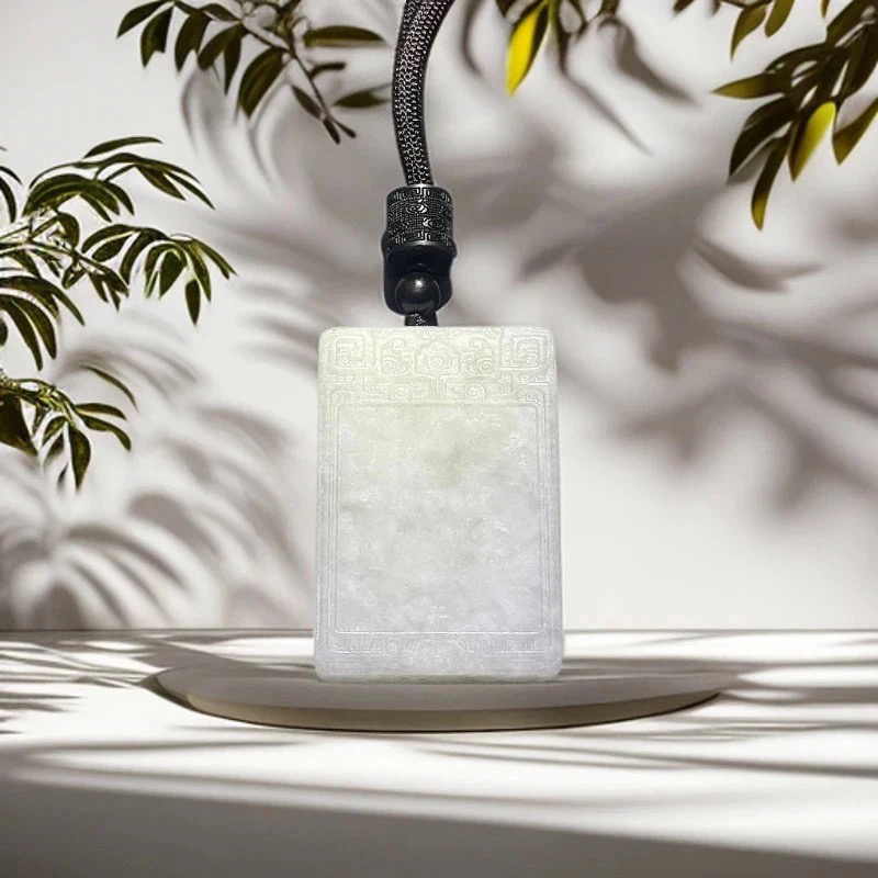 【基地发货】和田玉手串➕天然和田玉无事牌吊坠➕2500g和田白玉【周】