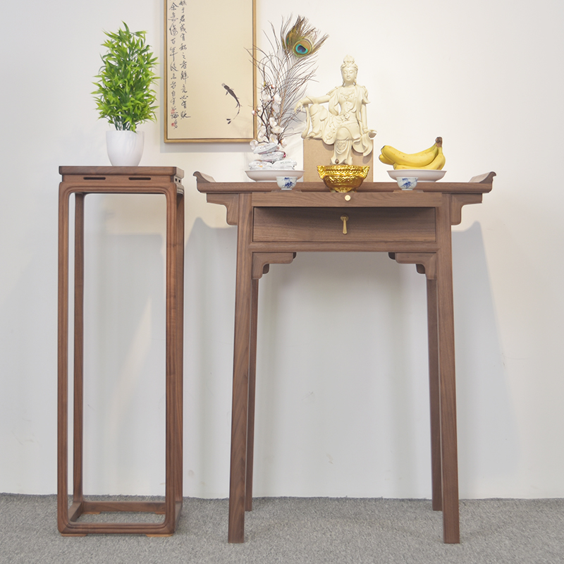 实木佛台供桌香案家用简约佛桌新中式供台佛堂观音佛龛财神玄关桌