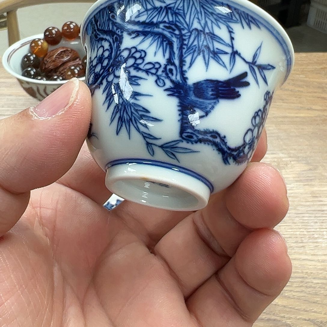 【闪购商品】景德镇陶瓷主人杯瑕料次