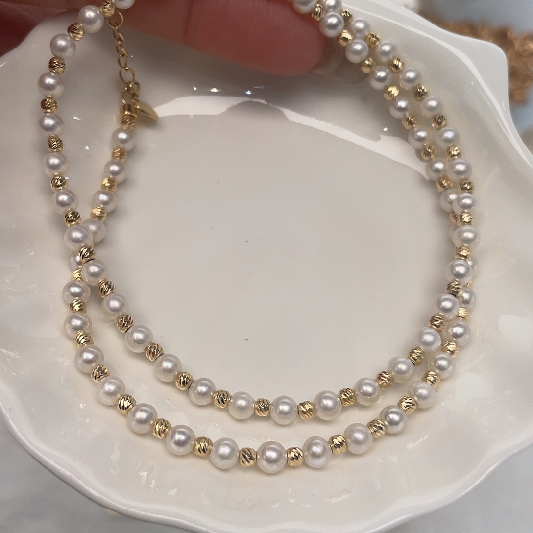 颈饰淡水珍珠银S925镶嵌