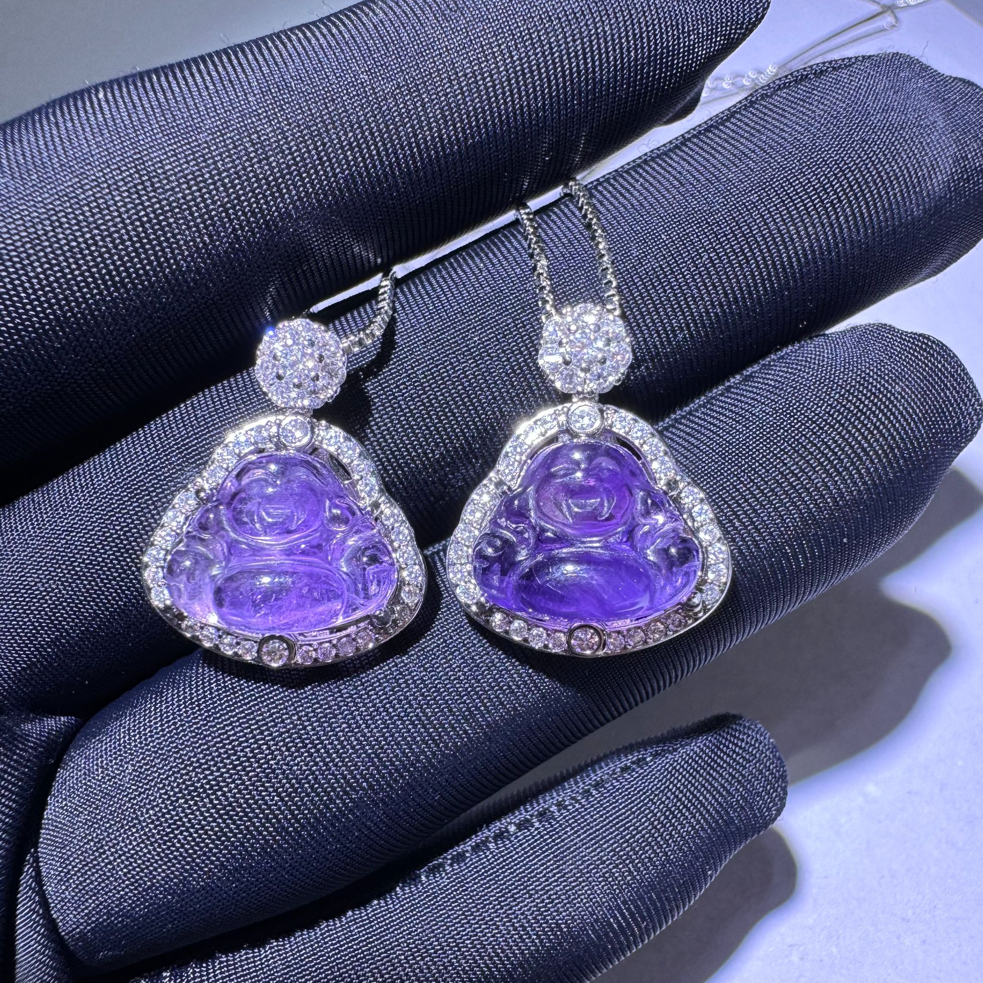 天然紫水晶吊坠含链-多样性发一-ZSJ081