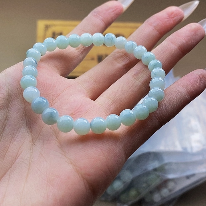 未镶嵌手串翡翠天然