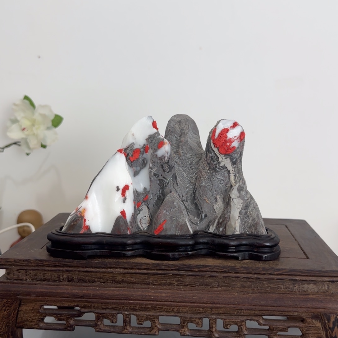 灵璧奇石白灵玉石